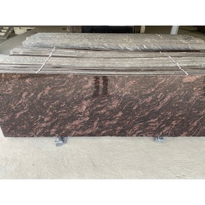 Granito Negro Marrón Exótico Premium en Losa Grande con Patrón de Ondas Naturales y Superficie Pulida para Encimeras, Pisos y Paredes Decorativas - Product Image 2