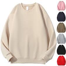 Men's Winter <b>Warm</b> <b>Fleece</b> Pullover Sweatshirt-100% Cotton Crew Neck Regular Fit Quick Dry Breathable Eco-Friendly Solid - Product Image 5