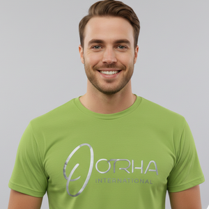 Camiseta de manga corta para hombre, color verde lima, de tela de primera calidad, con OEM, muy vendida. - Product Image 1