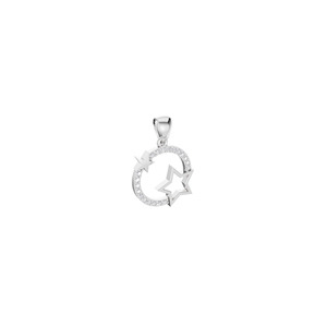Aarinya - Juego de Pendientes y Colgante de Círculo Celestial con Diamantes Cultivados en Laboratorio y Plata 925 - Product Image 6