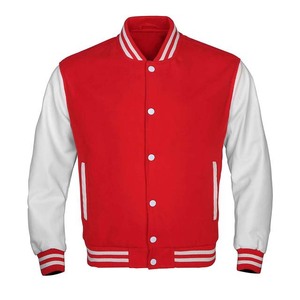 Nouvelle veste universitaire unisexe en laine avec manches en cuir, style décontracté, pour homme, collection automne - Product Image 1