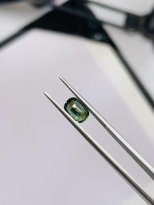 IGI Certified Natural Deep Green Sapphire <b>Rectangular</b> <b>Cushion</b> Cut Non Heated Non Treated 1.49 Ct Collector Gemstone for Jewelry - Product Image 5