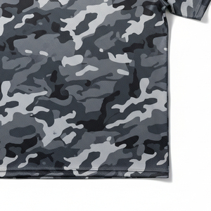 T-shirt de chasse pour homme avec logo personnalisé, camouflage numérique sublimé, haute élasticité, pour le camping et l'alpinisme - Product Image 4