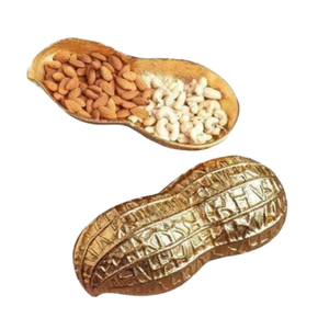 Bol à collation en métal poli classique de luxe de haute qualité pour fruits secs, bonbons et présentation élégante sur table de mariage - Product Image 1
