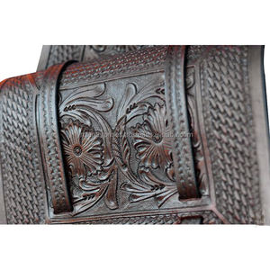 Sacs de selle personnalisables en cuir véritable de qualité supérieure, fabriqués à la main, durables, pour l'équitation, par Y&Z Enterprises - Product Image 3