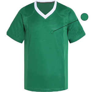 Maillot de football bleu à col en V pour homme avec numéro 35, en maille respirante, à manches courtes, vêtements de sport, coupe régulière, vêtements pour adultes - Product Image 2
