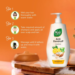 Champú anticaspa herbal sin sulfatos con queso y limón diseñado para un control efectivo de las escamas y cuidado del cuero cabelludo 800 ml - Product Image 5