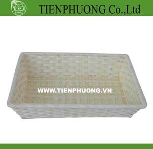 Fabrication en gros Nouveau style Panier de rangement rectangulaire en bambou bon marché Écologique Multifonction Artisanat fabriqué au Vietnam - Product Image 3