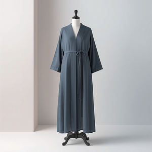 Abaya Traditionnelle Modeste Grande Taille en Polyester, Robe Élégante à Manches Longues pour Femmes Musulmanes, Vêtement Islamique Confortable, Vente en Gros OEM - Product Image 2