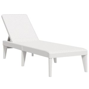 Tumbona de Polipropileno Blanco con Respaldo Multi-posición Mediano - Product Image 2