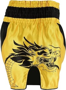Shorts de Muay Thai con diseño personalizado, tela satinada, transpirable, ligero, para entrenamiento en el gimnasio, cintura elástica, ropa deportiva para hombres y mujeres - Product Image 5