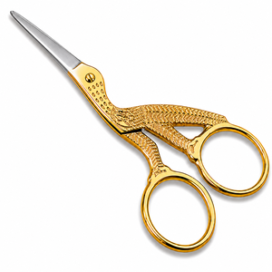 Luxury Gold Stork Embroidery <b>Scissors</b> Stainless Steel Vintage Bird <b>Sewing</b> <b>Scissors</b> Hair Trimming <b>Scissors</b> OEM ODM - Product Image 1