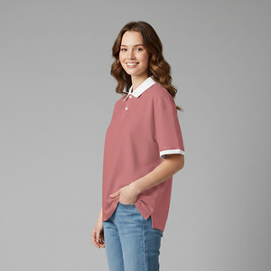 เสื้อโปโลผู้หญิงผ้าฝ้าย 100% สไตล์ลำลอง สีพื้น ระบายอากาศดี แฟชั่นทันสมัย ทรงคลาสสิก เหมาะสำหรับเล่นกอล์ฟ รุ่นใหม่ล่าสุด - Product Image 6