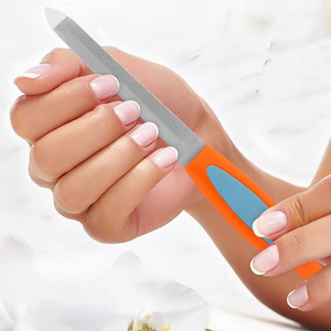 Plastic Handle Nail Buffer Sanding Polishing Manicure Nail <b>Files</b> <b>Paper</b> Sand Buffer Double-Sided Nail <b>File</b> and Buffer - Product Image 4