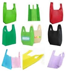 Sac en plastique HDPE blanc bleu rouge jaune T-shirt emballage alimentaire gilet transporteur sacs en plastique T-shirt sac à provisions - Product Image 5