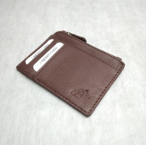 Tarjetero de Cuero Genuino para Tarjetas de Crédito, Débito, Identificación, Documentos, Tarjetas de Metro y Autobús, con Bolsillo para Monedas con Cierre y Protección RFID, Personalizable con Logotipo, Estilo Indio - Product Image 5