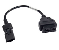 Cable Adaptador de Diagnóstico para Motocicleta OBD2, Conector Hembra de 16 Pines a Conector de 4 Pines para Lector de Códigos, 12V 24V, Venta en Paquete OBD2