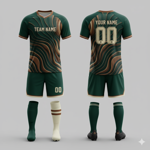 Conjunto de Uniforme de Fútbol de Verano al por Mayor, Transpirable, de Secado Rápido, 100% Poliéster, Jersey con Estampado Digital, Cuello Redondo, Manga Corta, Nombre del Equipo en la Parte Delantera - Product Image 4