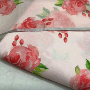 Tissu en poly-lin tissé imprimé pour la confection de vêtements ethniques et de vêtements pour femmes destinés aux créateurs de mode - Product Image 6