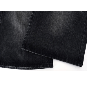 Men's High Waist Washed <b>Denim</b> Bermuda Shorts Solid Color Casual Style With Pockets Button Fly Cotton Canvas <b>Material</b> - Product Image 5