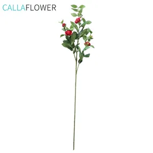 MW38957 Popular Artificial Flower Red Artificial Silk Giantting Artificial Flower Camellia Flower For Festive Decorations