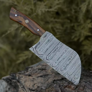 LEGACY BLADES Premium Handmade Damascus Steel Cleaver <b>Knife</b> Razor <b>Sharp</b> Wooden Handle <b>Kitchen</b> Meat Cleaver OEM ODM Manufacturer - Product Image 2