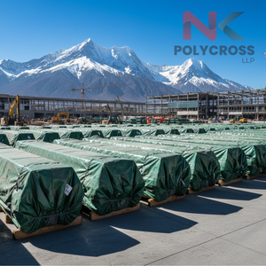 Lona Impermeable para Almacenamiento de Varillas de Acero, Lámina Protectora para Materiales de Construcción en Exteriores, Lona Impermeable - Product Image 5