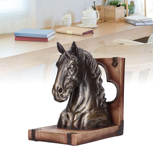 Sujetalibros Decorativo con Forma de Cabeza de Caballo para Escritorio de Oficina, Estantería y Decoración del Hogar - Product Image 3