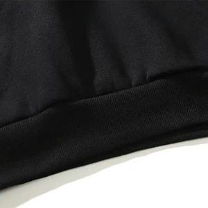 เสื้อฮู้ดดี้พิมพ์ลาย Holy Puff สำหรับผู้ชาย ทรงโอเวอร์ไซส์ สไตล์สตรีทแวร์ สีดำ ผ้าฝ้ายเฟรนช์เทอร์รี่ ทรงปกติ โลโก้ด้านหน้า ดีไซน์ 3 มิติ เหมาะสำหรับใส่ในฤดูใบไม้ร่วง - Product Image 5