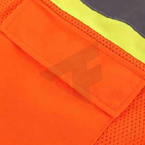 Gilet de sécurité unisexe en maille respirante avec fermeture éclair, grande taille, pour uniforme, garde, bénévole, réfléchissant - Product Image 6