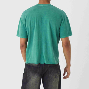 Nouveau T-shirt Homme Tendance Imprimé Splash Oversize Coton Graphique Abstrait Col Rond Coupe Ample Streetwear Décontracté Haut d'Été - Product Image 3