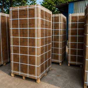 Blocs de tourbe compressée 100% biologiques, palettisés, 5 kg, faible EC < 0,5 MS/cm, expansion 7580L, rapports de test SGS, pour hydroponie et semis - Product Image 1