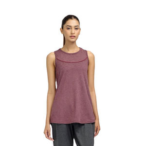 92% Cotton 8% Elastane Camisole Neckline Scoop Hem Low Profile Shoulder Straps Marled Black Womens Breathable Premium Tank <b>Top</b> - Product Image 1