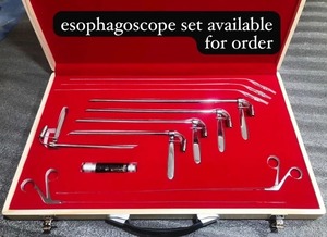 Ensemble d'instruments endoscopiques ORL en acier inoxydable de qualité supérieure pour micro-chirurgie de l'œsophage et de la voie laryngée, avec boîte de stérilisation, certifié CE ISO - Product Image 2