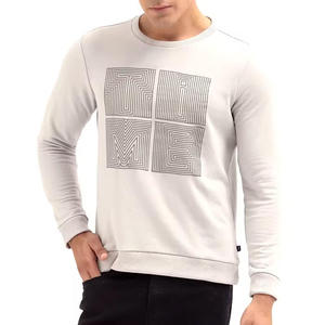 High Performance Sweat Shirt Loose Fit Plain Dyed Solid Color Fleece <b>Fabric</b> Breathable Sweatshirt for Men Winter Casual Style - Product Image 1