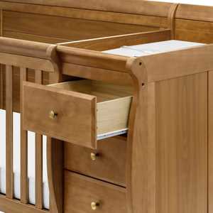 Modern Solid Wood Baby Crib With Storage Drawers Wooden Nursery Baby <b>Bed</b> <b>Convertible</b> Crib Furniture - Product Image 4