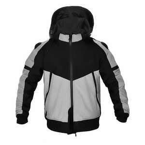 Softshell Armoured Breathable Windproof Waterproof Quick Dry Unisex Motorcycle Hoodie CE Approved Removable <b>Protectors</b> - Product Image 4