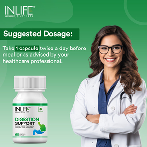 Digestion Formula Capsules 60 Vegetarian Capsules Herbal Botanical <b>Blend</b> Plant Based Ingredients <b>Bottle</b> Pack - Product Image 3