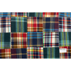 Tissu en flanelle à carreaux, patchwork, largeur 58/60, brossé, suédé, léger, KVR INTEXX, écologique, biologique, 120 GSM, textile de maison, coton - Product Image 2