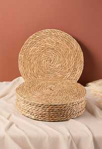 Stylish And Most Selling World Wide Handmade <b>Round</b> Bamboo Table <b>Mat</b> 400mm Bohemian Style <b>Mats</b> & Pads - Product Image 1