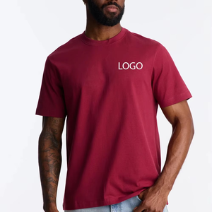 Camiseta Urbana de Color Sólido para Hombre con Logotipo Personalizado en la Parte Delantera, Premium, Cómoda para el Día a Día, Informal, de Moda Urbana, de Manga Corta - Product Image 1