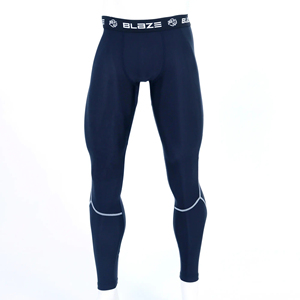 Leggings de Compresión Blaze para Hombre, Largos, de Color Sólido, con Cintura Elástica de Spandex y Nailon - Product Image 4