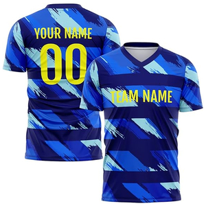 เสื้อฟุตบอลผ้าโพลีเอสเตอร์ 100% ระบายอากาศได้ดี น้ำหนักเบา ราคาสมเหตุสมผล สำหรับผู้ชาย - Product Image 1