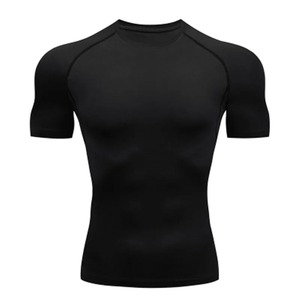 Camiseta Deportiva para Hombre, para Entrenamiento al Aire Libre, Gimnasio, Correr, Camiseta de Compresión, Elástica, Transpirable - Product Image 4
