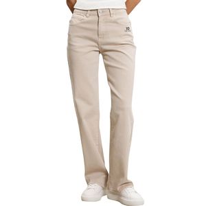 Womens Straight Leg Denim Jeans Casual Mid Rise Cotton Pants Comfortable Everyday Bottom Wear for Travel Outdoor Activities - Product Image 1
