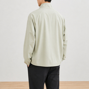 Chaqueta Casual de Cuello Alto, Softshell, con Estampado de Letras, Impermeable, con Cierre de Cremallera Bidireccional, para Verano - Product Image 3