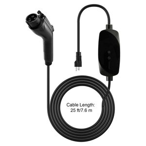 Cargador Portátil para Vehículos Eléctricos Nivel 1 y 2 con Corriente Ajustable de 16 Amperios, Cable de 25 Pies, NEMA 6-20P, 120V-240V, Estación de Carga - Product Image 3