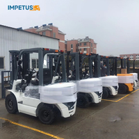Montacargas Diésel Impetus de 2.5, 3 y 3.5 Toneladas con Posicionador de Horquillas y Desplazador Lateral, Montacargas para Almacén con Certificación ISO/CE