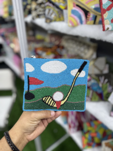 กระเป๋าใส่เหรียญขนาดเล็กสำหรับผู้หญิงทำด้วยมือสไตล์โบฮีเมียนอินเดียกระเป๋าใส่เหรียญทำจากผ้าฝ้าย - Product Image 4