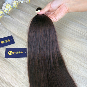 Extensions de cheveux naturels vierges vietnamiens Rusa, en vrac, pointes pleines, doux, soyeux, lisses, mèches à trame unique, toutes couleurs - Product Image 5